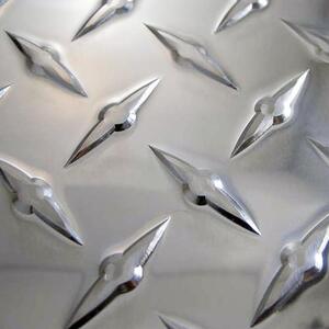 Diamond pattern embossed aluminum sheet